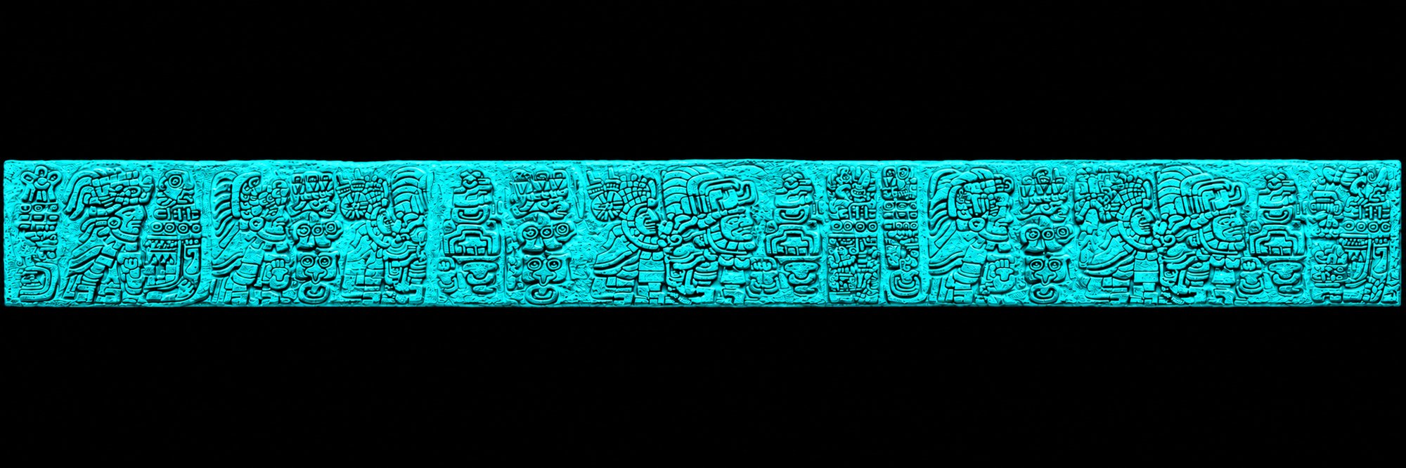 Maya glyph frieze