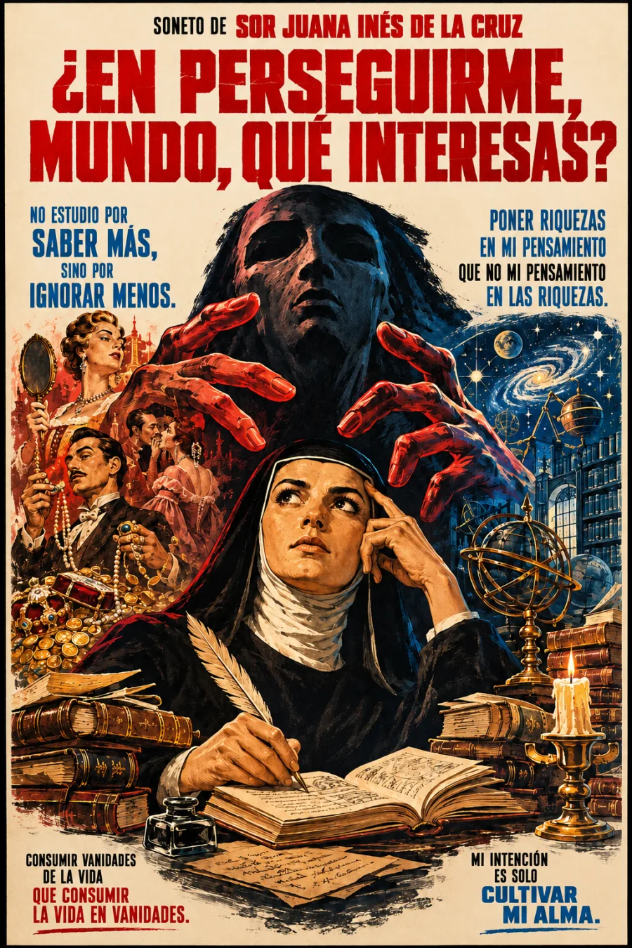 ¿En perseguirme, Mundo, qué interesas?