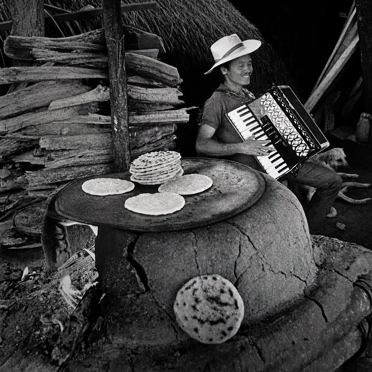 Tortillas y música, Adam Kufeld, Guarjila, Chalatenango, El Salvador, 1988